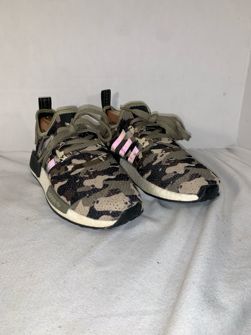 Adidas Men’s NMD R1 Boost ‘Cargo Camo’ Sneakers with 3M Stripes